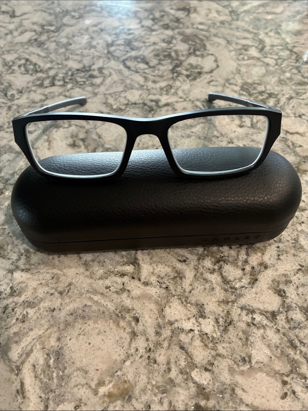 Oakley Black Rectangular Men's Glasses